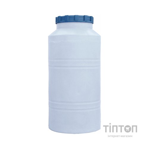 Ємність для води Пласт Бак вертикальна харчова 200 л біла (812)