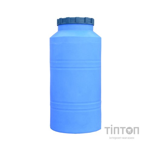 Ємність для води Пласт Бак вертикальна харчова 200 л синя (12429)