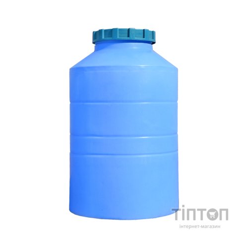 Ємність для води Пласт Бак вертикальна харчова 300 л синя (12432)