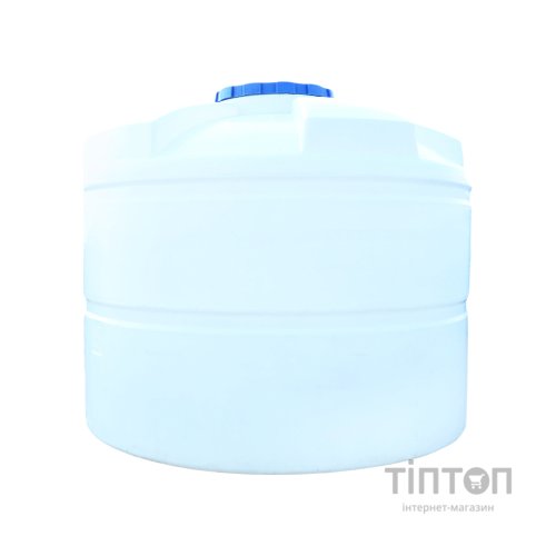 Ємність для води Пласт Бак вертикальна харчова 750 л біла (12246)