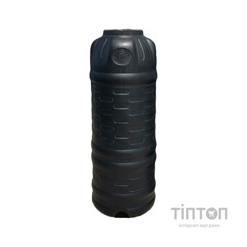 Ємність для води Пласт Бак вертикальна не харчова 500 л чорна видувна (6252)