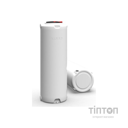 Ємність для води Вігер вертикальна харчова 1000 л вузька, кришка з клапаном біла (13230)