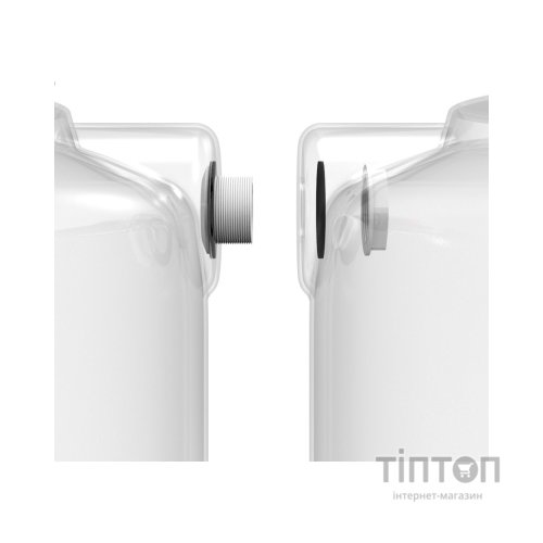 Ємність для води Вігер вертикальна харчова 1000 л вузька, кришка з клапаном біла (13230)