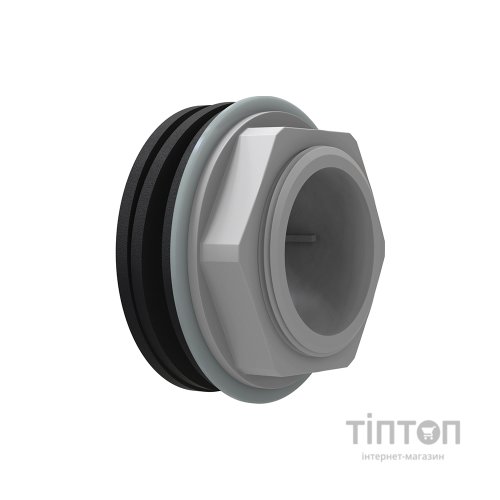 Ємність для води Вігер вертикальна харчова 1000 л вузька, кришка з клапаном синя (13231)