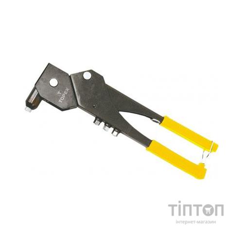 Заклепувальник Topex для заклепок алюминиевых 2.4, 3.2, 4.0, 4.8 мм (43E713)