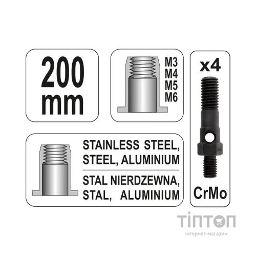 Заклепувальник Yato YT-36140