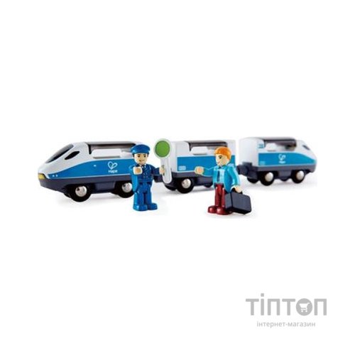 Залізниця Hape Набір для іграшкової залізниці Поїзд Інтерсіті з вагонами (E3728)