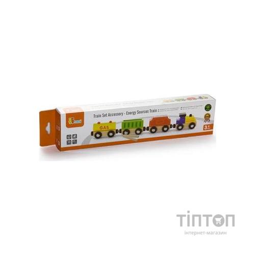 Залізниця Viga Toys Доп. набір до ж / д "Поїзд вантажний. Джерела енергії" (50820)