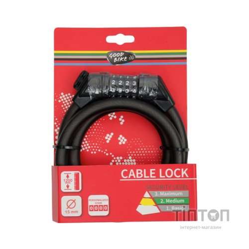 Замок велосипедний Good Bike PREMIUM SECURITY 15 x 1200 мм (97010-IS)