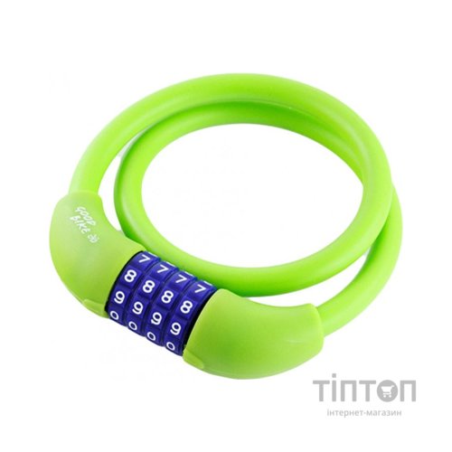 Замок велосипедний Good Bike SILI CIPHER 12 х 600 мм Green (92766-IS)