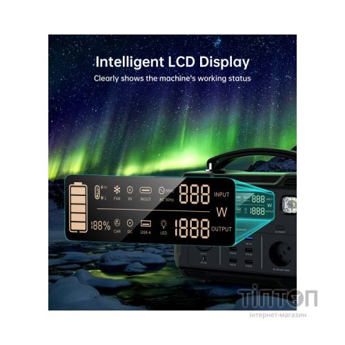 Зарядна станція Choetech BS004-EU-BK, 500W (BS004-EU-BK)