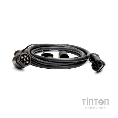 Зарядний кабель для електромобіля HiSmart Type 2, 32A, 22кВт, 3 фазный, 5м (EV200023)