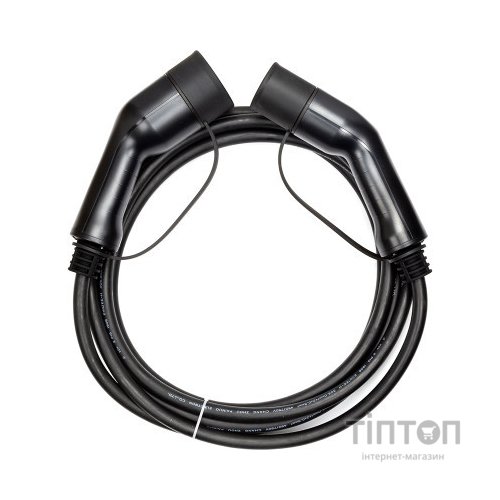 Зарядний кабель для електромобіля HiSmart Type 2 - Type 2, 32A, 7.2кВт, 1 фазный, 5м (EV200016)