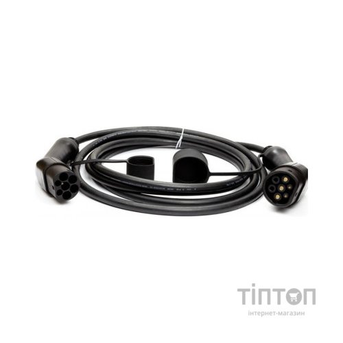 Зарядний кабель для електромобіля HiSmart Type 2 - Type 2, 32A, 7.2кВт, 1 фазный, 5м (EV200016)