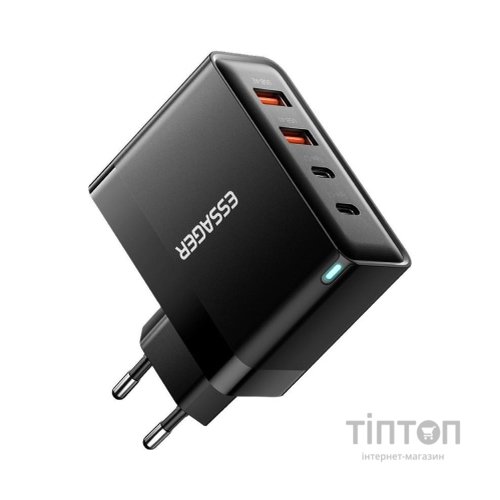Зарядний пристрій 2xUSB-C + 2xUSB 100W Essager (ECT2CA-QYB01-Z)