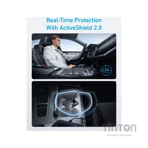 Зарядний пристрій Anker PowerDrive 323 30W PD + 22.5W USB-A Black (A2735G11)