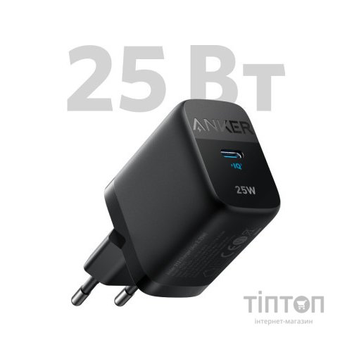 Зарядний пристрій Anker PowerPort 312 - 25W USB-C Black (A2642G11)