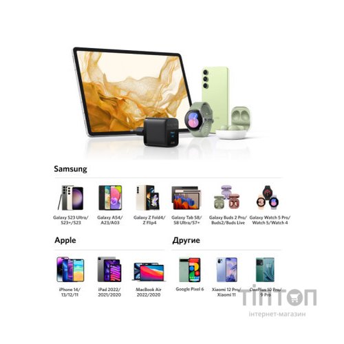 Зарядний пристрій Anker PowerPort 312 - 25W USB-C Black (A2642G11)