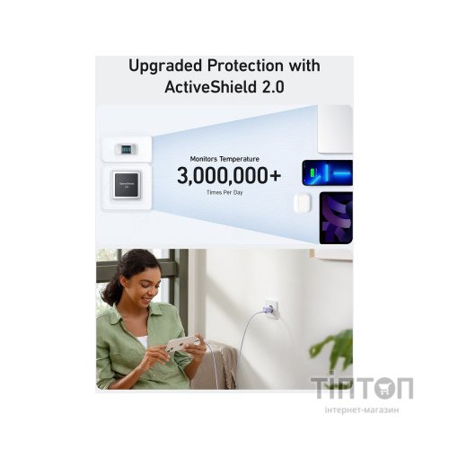 Зарядний пристрій Anker PowerPort 511 Nano III - 30W USB-C White (A2147G21)