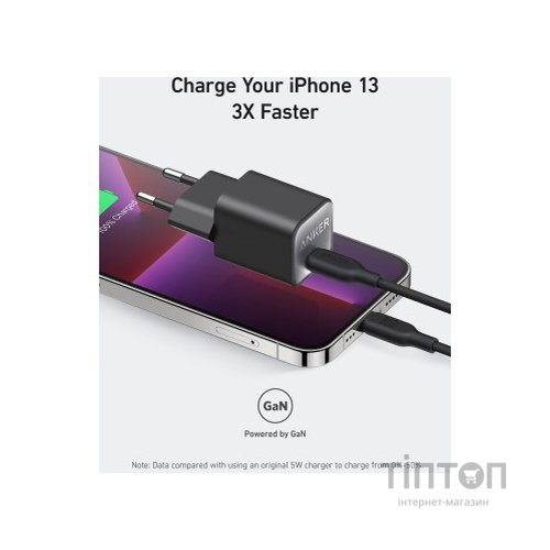 Зарядний пристрій Anker PowerPort 511 Nano III - 30W USB-C White (A2147G21)