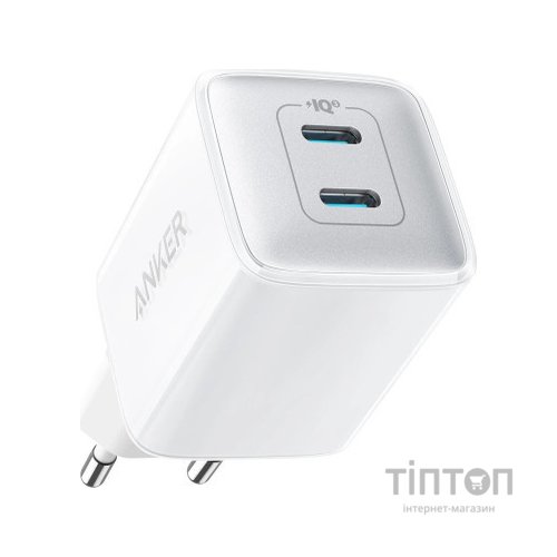 Зарядний пристрій Anker PowerPort 521 Nano Pro - 40W 2xUSB-C PIQ3.0 White (A2038G21)