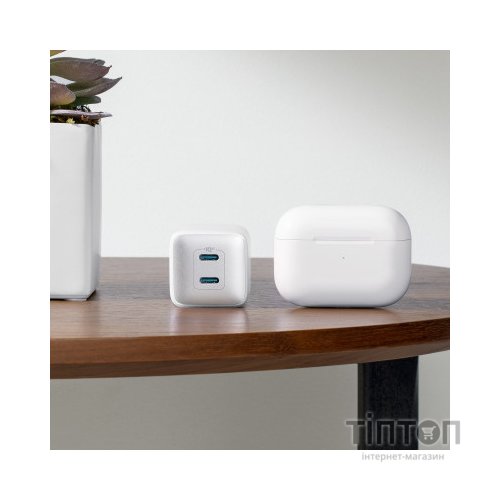 Зарядний пристрій Anker PowerPort 521 Nano Pro - 40W 2xUSB-C PIQ3.0 White (A2038G21)