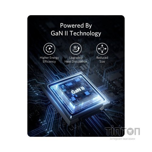 Зарядний пристрій Anker PowerPort 713 Nano II - 45W USB-C GaN Black (A2664G11)