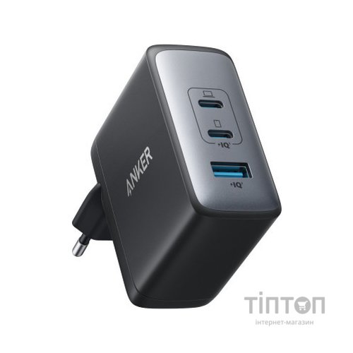 Зарядний пристрій Anker PowerPort 736 Nano II - 100W 2xUSB-C PD 1xPIQ GaN Black (A2145G11)