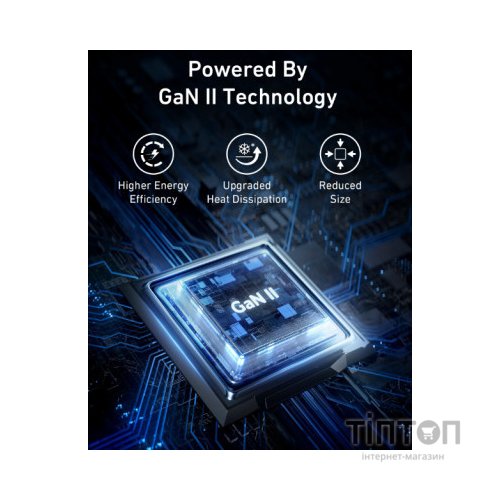 Зарядний пристрій Anker PowerPort 736 Nano II - 100W 2xUSB-C PD 1xPIQ GaN Black (A2145G11)