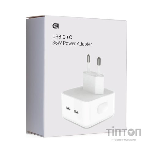 Зарядний пристрій Armorstandart AMNWM3A 35W Dual USB-C Port Compact Power Adapter (ARM62264)
