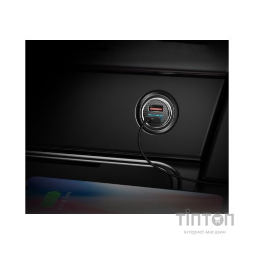 Зарядний пристрій Baseus Circular Plastic А+А 30W 2 USB Black (CCALL-YD01)