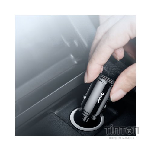 Зарядний пристрій Baseus Circular Plastic А+А 30W 2 USB Black (CCALL-YD01)