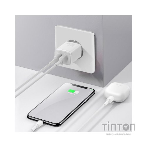 Зарядний пристрій Baseus Compact Charger 2U White (CCXJ010202)