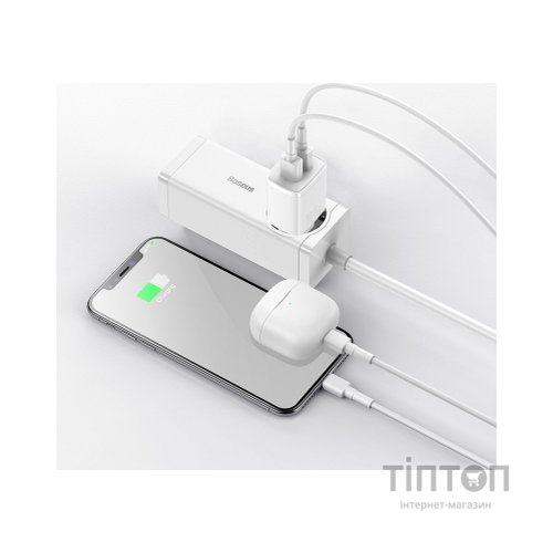 Зарядний пристрій Baseus Compact Charger 2U White (CCXJ010202)