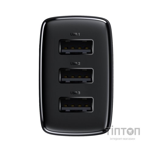 Зарядний пристрій Baseus Compact Charger 3U Black (CCXJ020101)