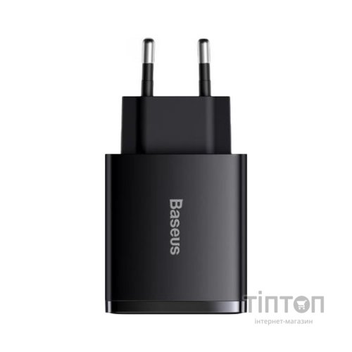 Зарядний пристрій Baseus Compact Quick Charger 2U+C (CCXJ-E01)