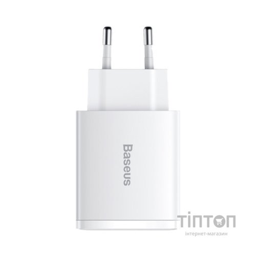 Зарядний пристрій Baseus Compact Quick Charger 2U+C (CCXJ-E02)