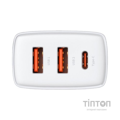 Зарядний пристрій Baseus Compact Quick Charger 2U+C (CCXJ-E02)