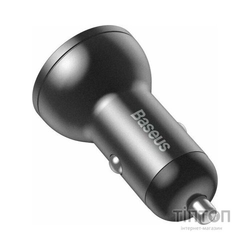 Зарядний пристрій Baseus Digital Display Dual USB 4.8A 24W black (CCBX-0G)
