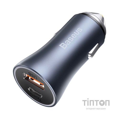 Зарядний пристрій Baseus Golden Contactor Pro USB-A/Type-C Blue (CCJD-0G)