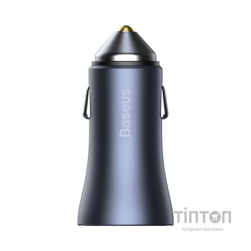 Зарядний пристрій Baseus Golden Contactor Pro USB-A/Type-C Blue (CCJD-0G)