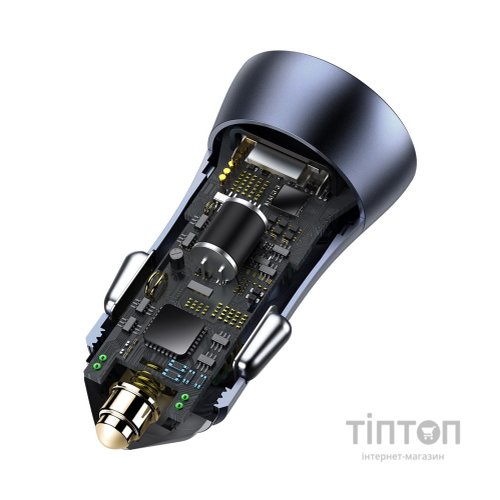 Зарядний пристрій Baseus Golden Contactor Pro USB-A/Type-C Blue (CCJD-0G)