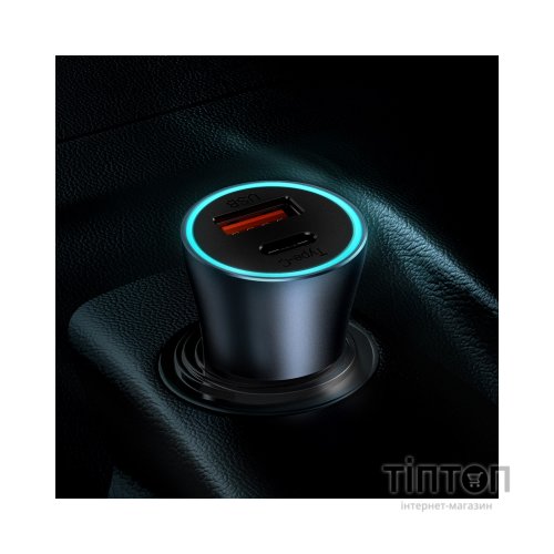 Зарядний пристрій Baseus Golden Contactor Pro USB-A/Type-C Blue (CCJD-0G)