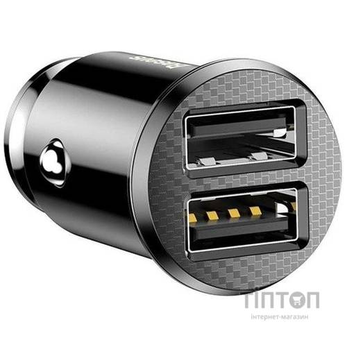Зарядний пристрій Baseus Grain Car Charger USB-A Black (CCALL-ML01)