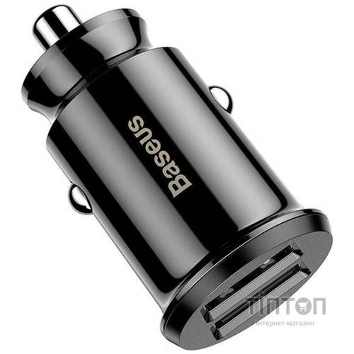 Зарядний пристрій Baseus Grain Car Charger USB-A Black (CCALL-ML01)