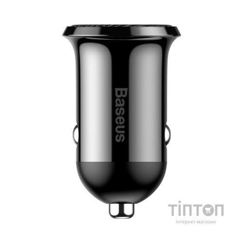 Зарядний пристрій Baseus Grain Pro Car Charger (Dual USB 4.8A ) USB Black (CCALLP-01)