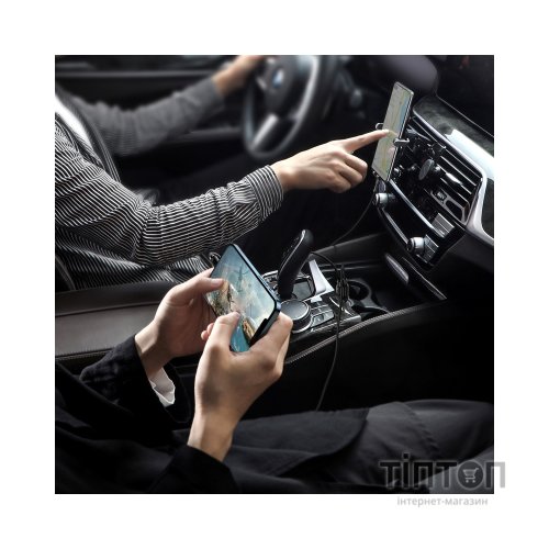 Зарядний пристрій Baseus Grain Pro Car Charger (Dual USB 4.8A ) USB Black (CCALLP-01)