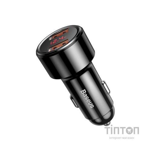 Зарядний пристрій Baseus Magic Series Dual QC 2x3.0, display, black (CCMLC20A-01)