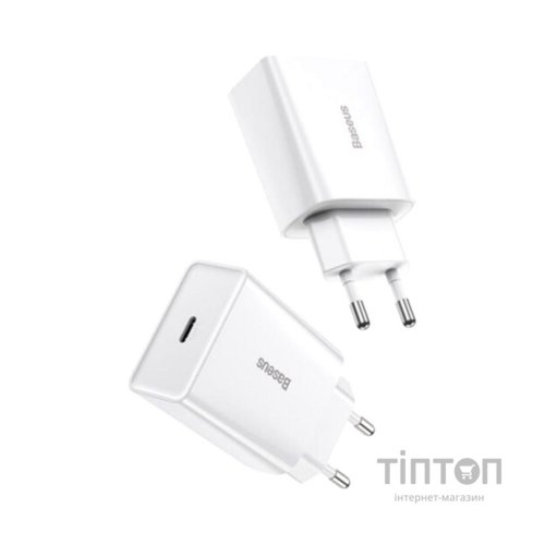 Зарядний пристрій Baseus Speed Mini Quick Charger White (CCFS-SN02)