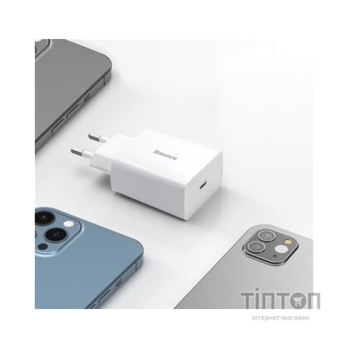 Зарядний пристрій Baseus Speed Mini Quick Charger White (CCFS-SN02)